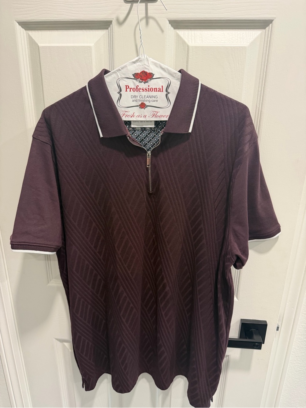 Men's Nordstrom’s Zip-Front Sweater in Deep burgundy